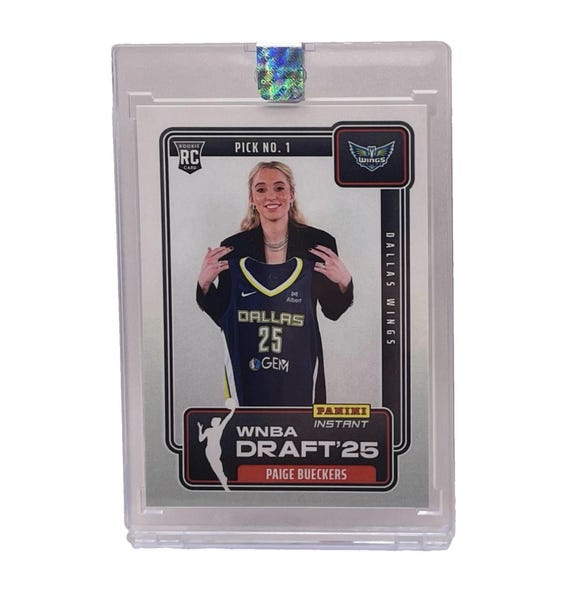 2025 Panini Instant WNBA Draft Night Paige Bueckers ROOKIE  2025 Panini Instant WNBA  #DN-1  Paige Bueckers  Wings Rookie (RC) Gem Mint 10 display picture 1