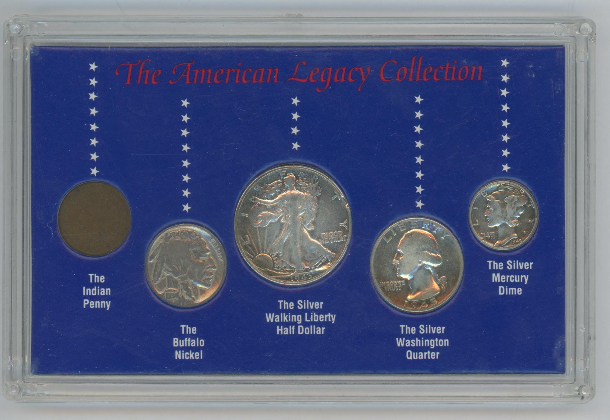 1902-1945 the American Legacy Collection 5 Coins Set - Half