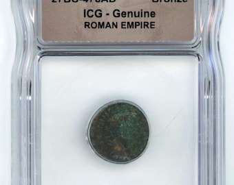 Ancient Roman Empire Bronze Coin 27BC-476AD Certified Genuine by