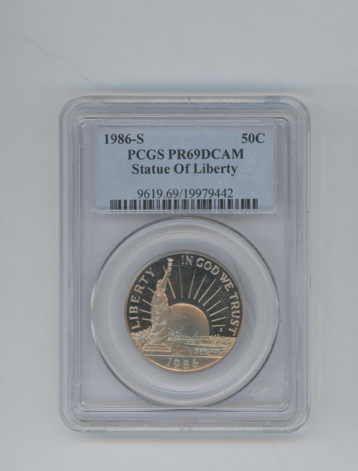 1986 S Statute of Liberty Half Dollar COMMEMORATIVE PCGS PR69 Dcam