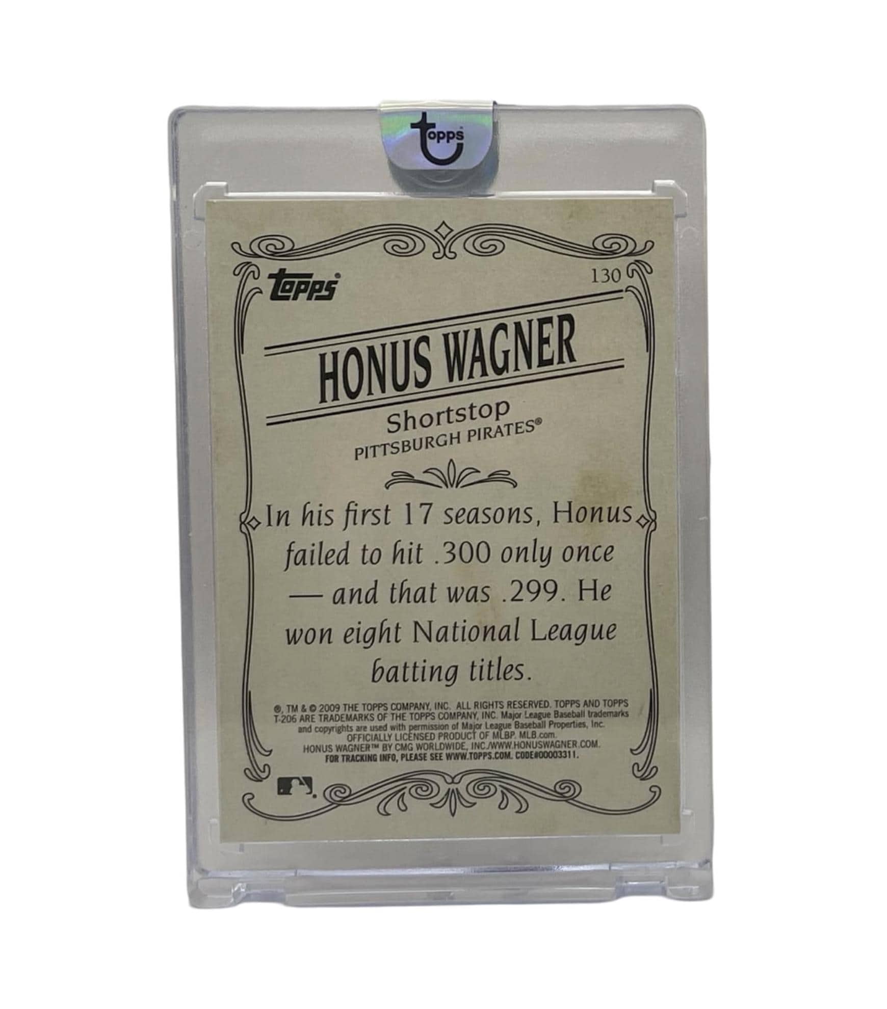 2009 Topps 206 Honus Wagner (portrait) #130 HOF - Etsy