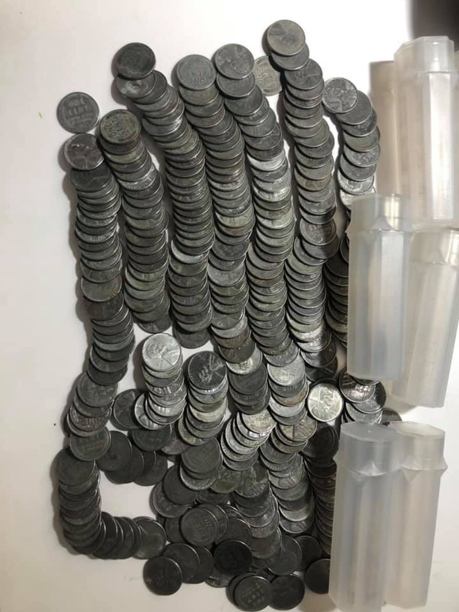 1943 PDS Steel Penny roll 50 Fifty Steel Cent Lincoln Etsy