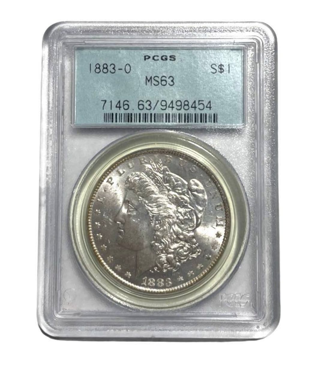 Certified 1883-O Morgan Silver Dollar - PCGS MS63 OGH *old Green