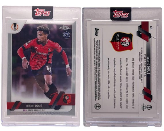 2022-23 Topps Chrome UCC #48 Desire Doue Rookie (RC) France PSG - Etsy