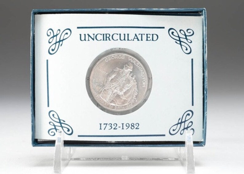 1982-S Proof 50c Silver George Washington Half Dollar Box OGP /& COA