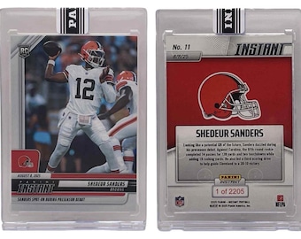 2025 Panini Instant NFL #11 Shedeur Sanders Debut Rookie Card (RC)