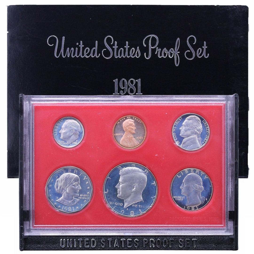 1981-S United States US Mint Clad Proof Set in Original Mint Packaging ...