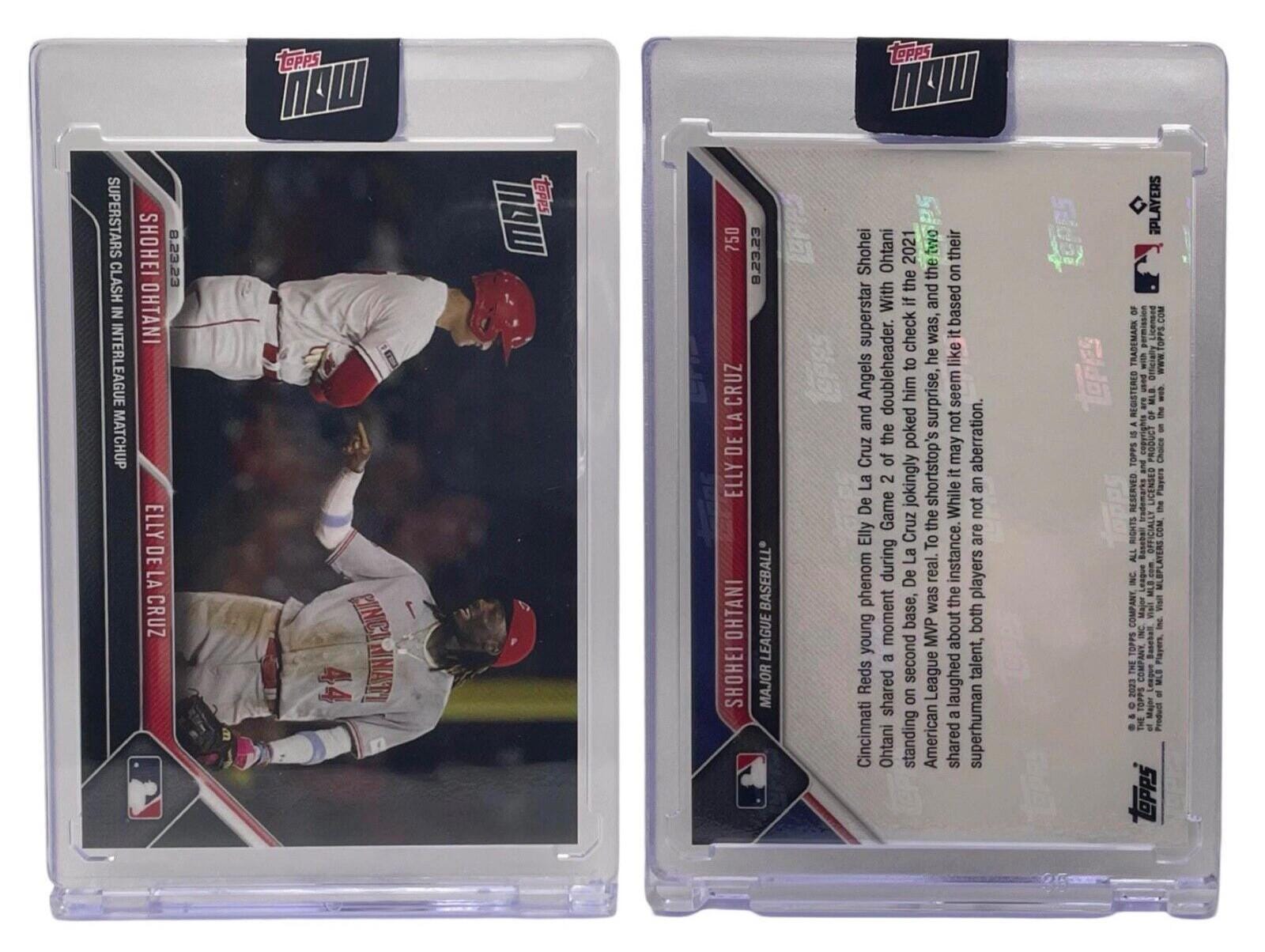 2023 Topps Now #750 大谷翔平/エリー・デ・ラ・クルス ルーキーカード