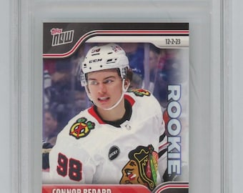 Connor Bedard 2023-24 Topps Now Stickers Rookie Karte #52 Graded 10 Gem Mint