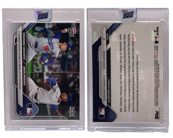 2025 Topps NOW MLB 東京シリーズ カード #2 山本由伸/今永昇太 - Etsy 