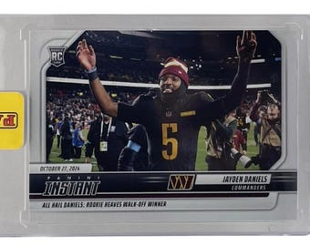 2024 Panini Instant NFL #112  Jayden Daniels Hail Mary Rookie RC SP/2304
