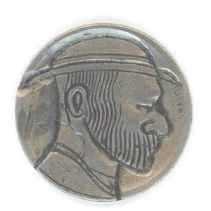 RARE - 1923 Hand Engraved - HOBO NICKEL Buffalo - Highly collectible