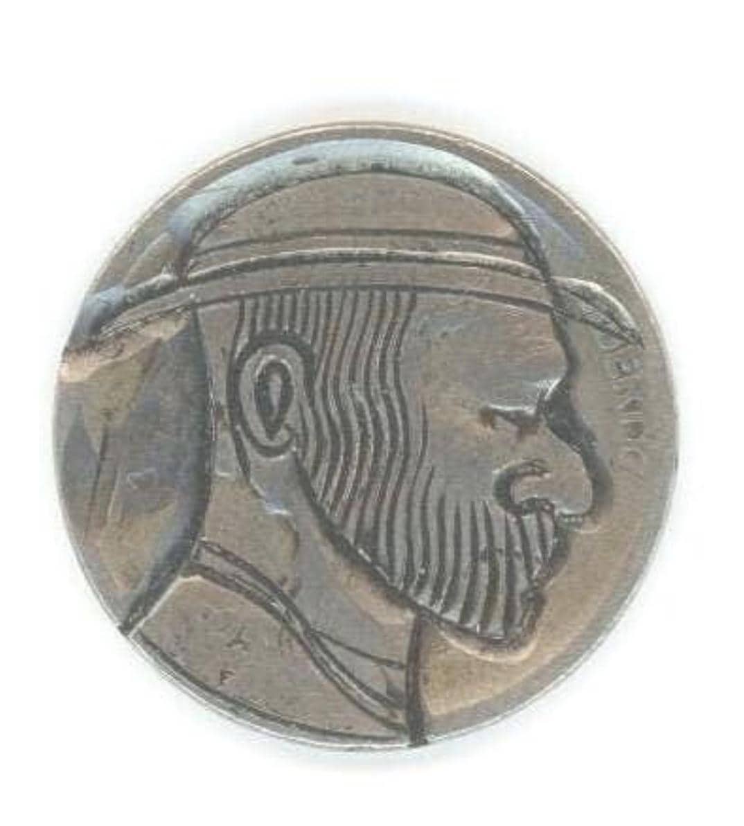 RARE - 1923 Hand Engraved - HOBO NICKEL Buffalo - Highly