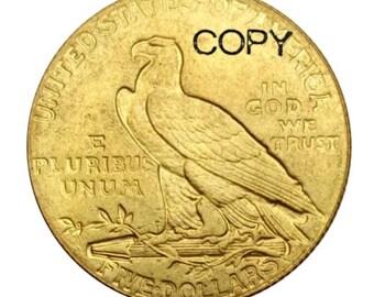 1911年インディアンヘッド5ドルイーグル金貨レプリカ（未流通）詳細