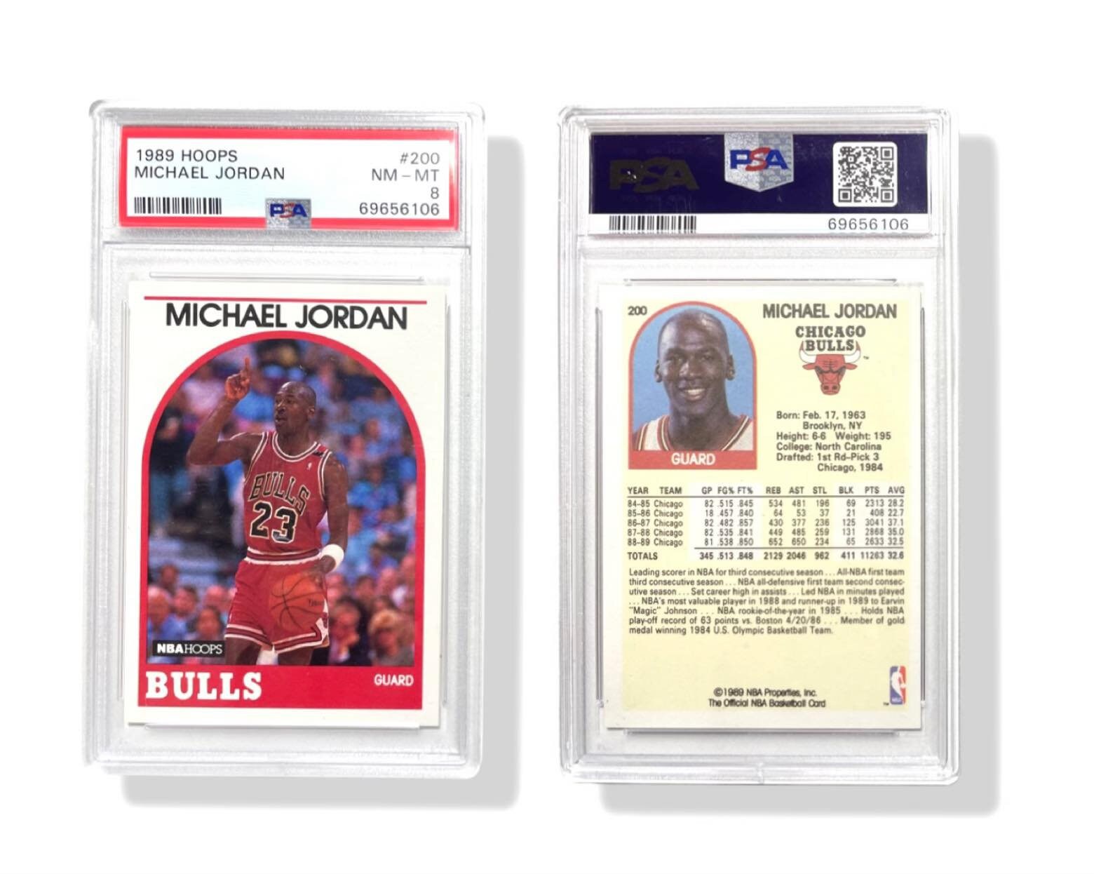 1989 NBA Hoops Michael Jordan #200 PSA 8 Nm-mt-rare - Etsy