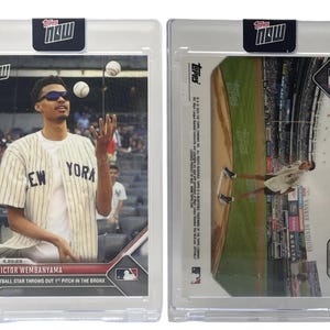 2023 Topps Now #472 Victor Wembanyama SPURS - 1st Pitch In the BRONX RC Rookie Card
