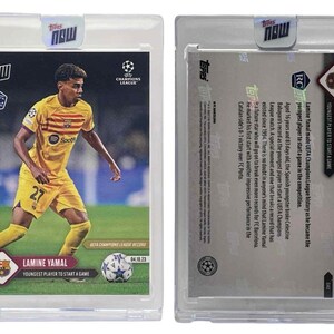 2023-24 Topps Now UEFA Champions League #040 Lamine Yamal /5926  Rookie (RC)