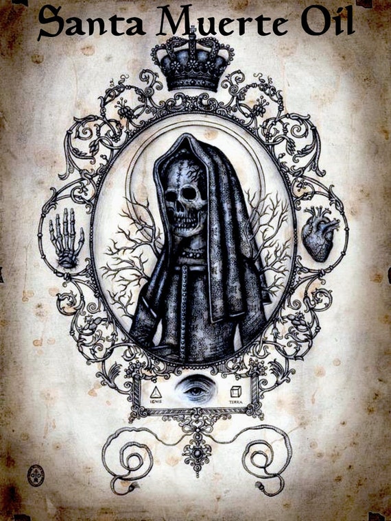Santa Muerte Tribute And All Purpose Oil Etsy