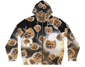 Copy of Wuffles Pom Dog Hoodie Sweater (AOP)