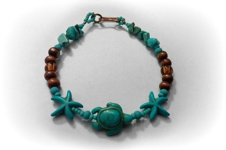 Turtle Bracelet Turquoise Bracelet Sea Turtle Bracelet - Etsy