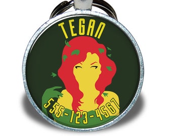 Pet ID Tag - Poison Ivy *Inspired* - Dog tag, Cat Tag, Pet Tag