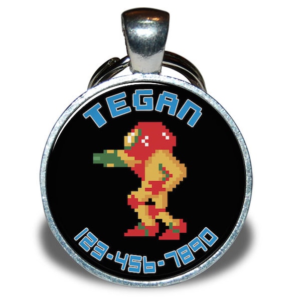 Pet ID Tag - Metroid *Inspired* - Dog tag, Cat Tag, Pet Tag