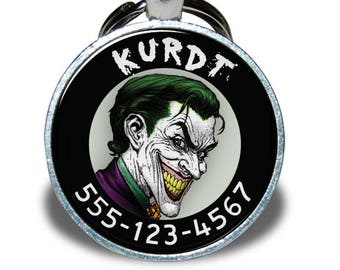 Pet ID Tag - Joker *Inspired* - Dog tag, Cat Tag, Pet Tag