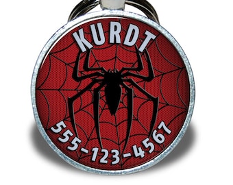Pet ID Tag - Spider-Man *Inspired* - Dog tag, Cat Tag, Pet Tag