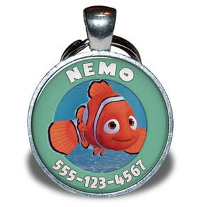 Pet ID Tag Nemo Inspired Dog tag, Cat Tag, Pet Tag image 1