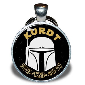 Pet ID Tag - Star Wars Boba Fett *Inspired* - Dog tag, Cat Tag, Pet Tag