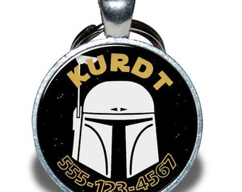 Pet ID Tag - Star Wars Boba Fett *Inspired* - Dog tag, Cat Tag, Pet Tag