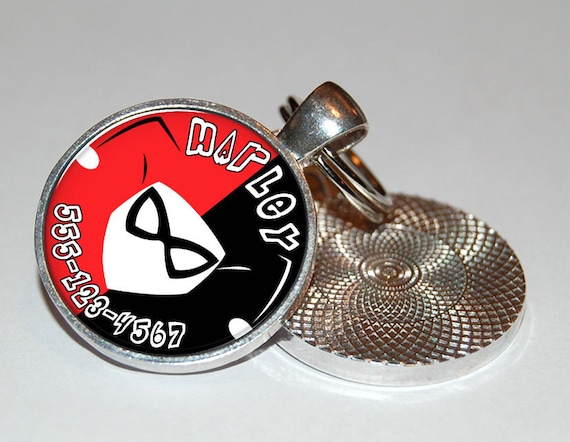 Pet ID Tag Harley Quinn inspired Dog Tag Cat Tag Pet Tag Etsy