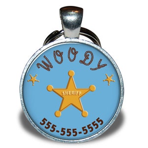 Animal de compagnie ID Tag - Woody Toy Story * inspirée * - Etiquettes chien, chat, animal de compagnie Etiquettes