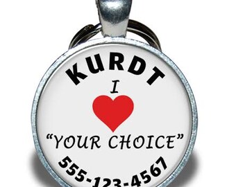 Pet ID Tag - I Love "Your Choice" - Dog tag, Cat Tag, Pet Tag