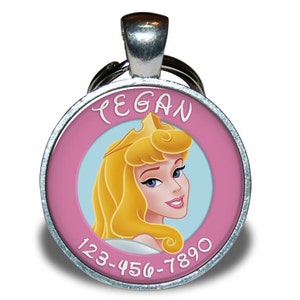 Pet ID Tag - Princess Aurora, Sleeping Beauty *Inspired* - Dog tag, Cat Tag, Pet Tag