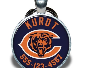 Pet ID Tag - Chicago Bears *Inspired* - Dog tag, Cat Tag, Pet Tag