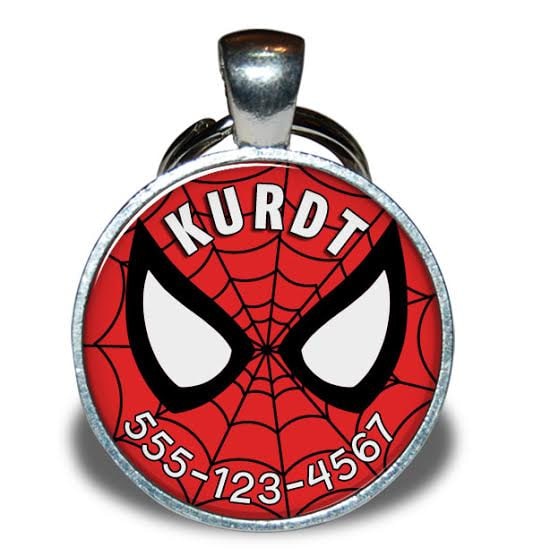 Pet ID Tag - Retro Spider-Man *Inspired* - Dog tag, Cat Tag, Pet Tag