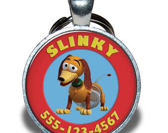 Pet ID Tag - Slinky Toy Story *Inspired* - Dog tag, Cat Tag, Pet Tag