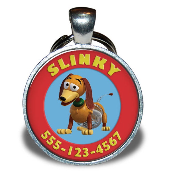 Pet ID Tag - Slinky Toy Story *Inspired* - Dog tag, Cat Tag, Pet Tag