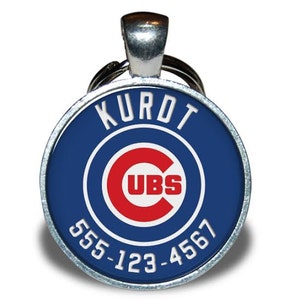 Pet ID Tag - Chicago Cubs (Home) *Inspired* - Dog tag, Cat Tag, Pet Tag