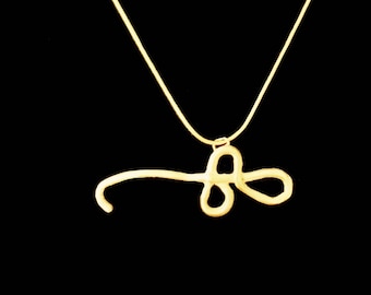 Gold Ebola Necklace