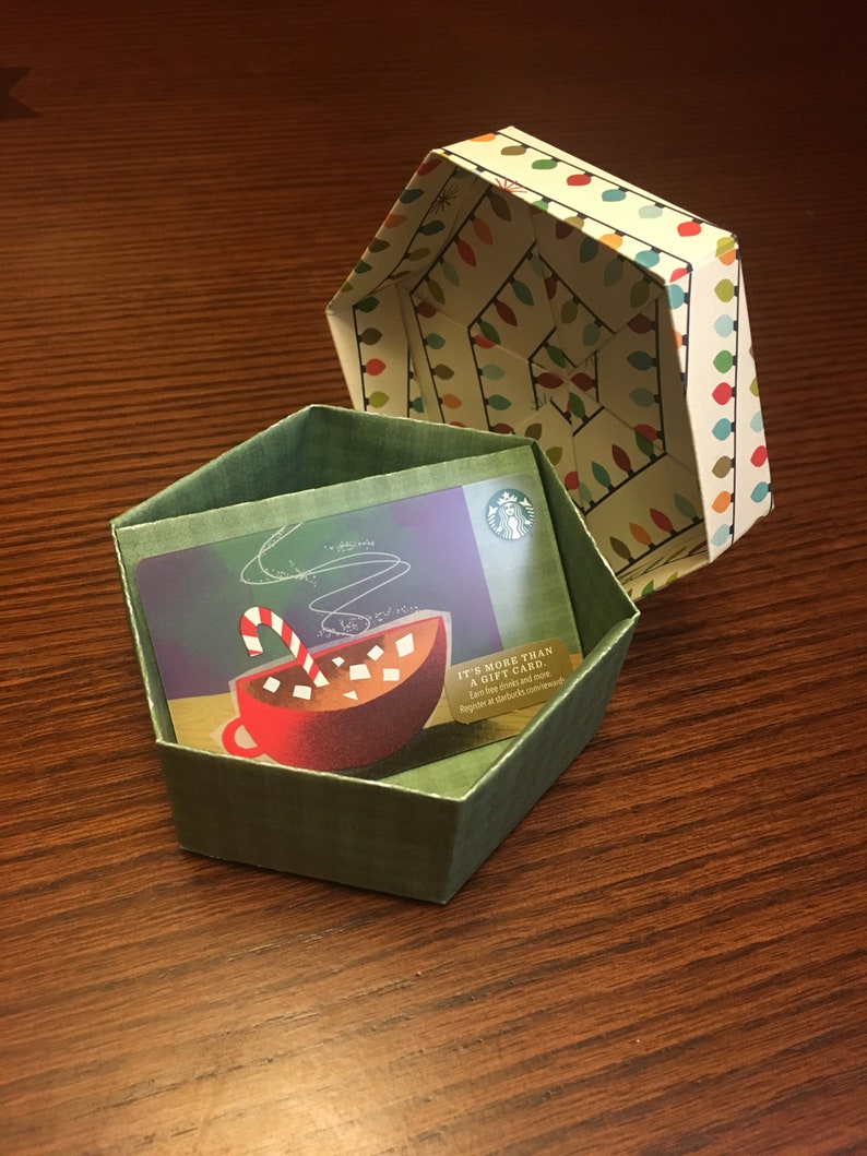 Gift Card Box Christmas Lights