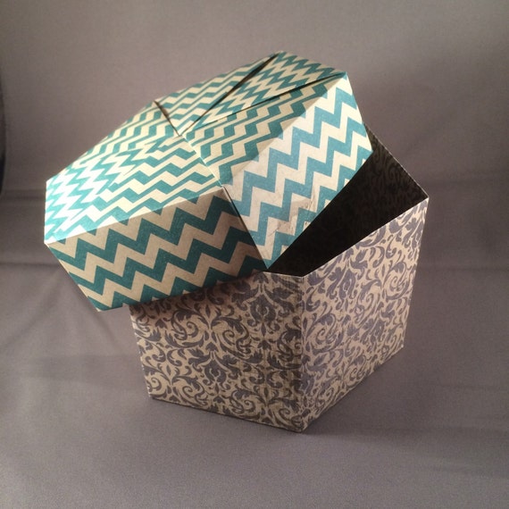 Grey Chevron Gift Box