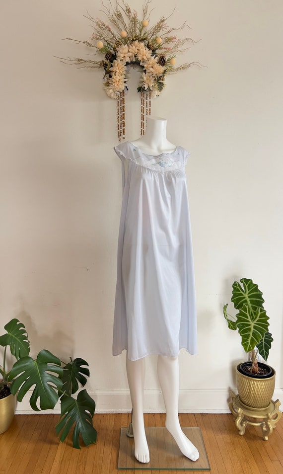 1960’s - 1970’s Baby Blue Night Gown