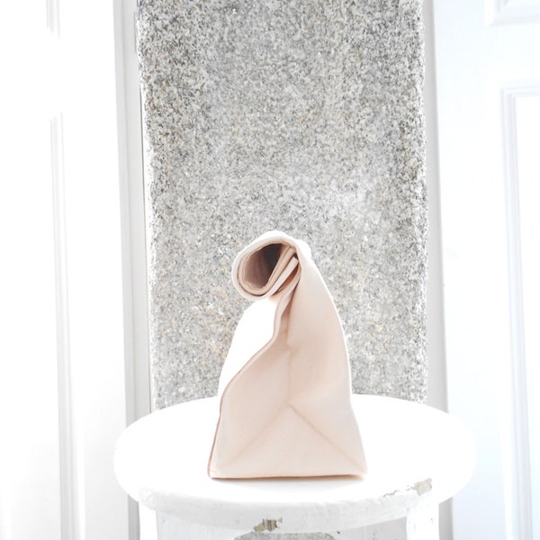Sac en papier cuir naturel nue