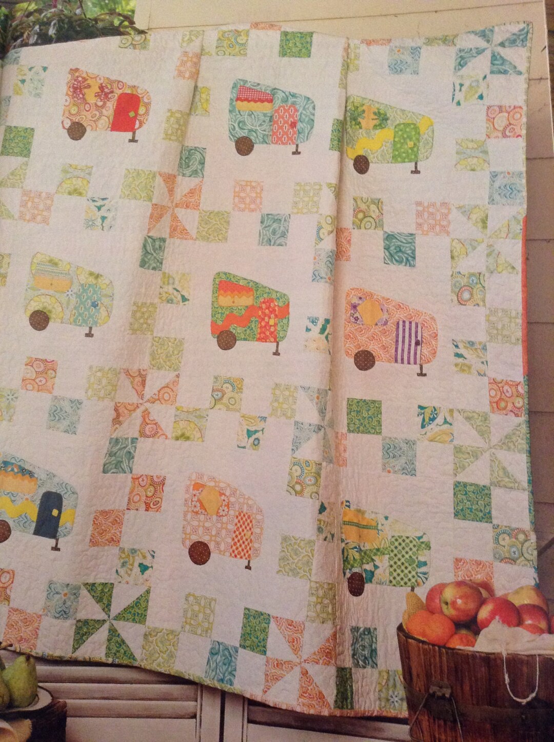 Vintage Caravan Quilt Pattern: Retro Camper Design (digital Download ...
