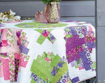 log cabin jelly roll quilt pattern