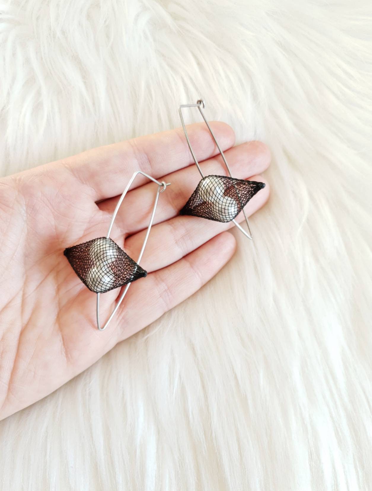 Hypoallergenic statement earrings Clearance