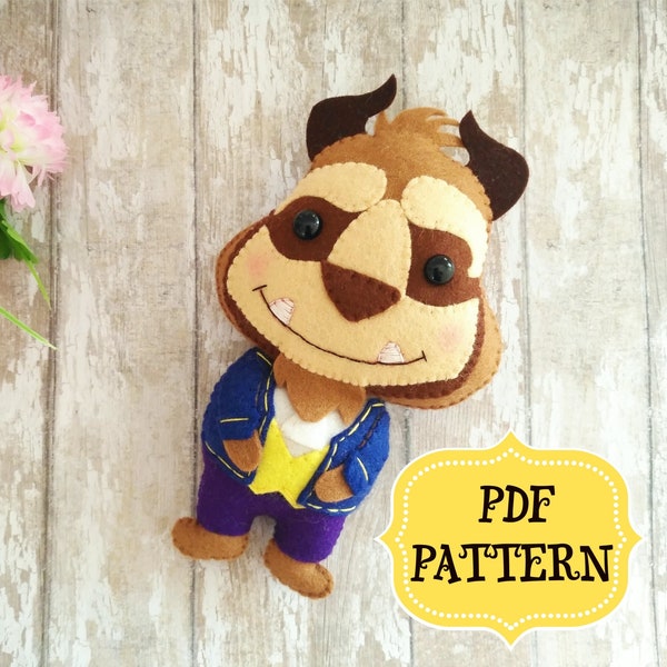 Felt Beast Pattern - Etsy