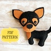 Dog Sewing Pattern Set of Three Dogs Pattern Animal Ornaments Nursery ...